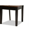 thumbnail image 7 of Baxton Studio Luisa Modern and Contemporary Two-Tone Dark Brown and Walnut Brown Finished Wood 5-Piece Dining Set, 7 of 7
