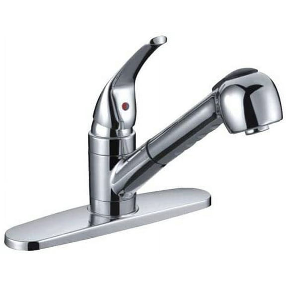 Avalon Kitchen and Bathroom Faucet Hybrid 8" Pull Out Chrome Finish.