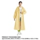 thumbnail image 2 of Agrupación impermeable desechable Poncho de lluvia con capucha para hombres Mujeres Adultas Amarillo, 2 of 3