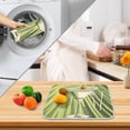 thumbnail image 3 of Yayeee Dish Drying Mat for Kitchen Counter 18" x 24" Microfiber Super Absorbent Coffee Decorative Pad, Light Green Martini, 3 of 9
