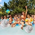 thumbnail image 5 of Matoen Sequins Beach Ball Pool Toys Balls 24 Inch Giant Confetti Glitters Inflatable Clear Beach Ball Swimming Pool Water Beach Toys, 5 of 6