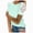 Mint Green womens tops summer, variant on Gerichy Womens Summer Tops, T-Shirts for Women Trendy Lace Floral Loose Patchwork Womens Blouses and Tops Dressy Casual Summer Crewneck Short Sleeve Tshirts Shirts Tunic for women