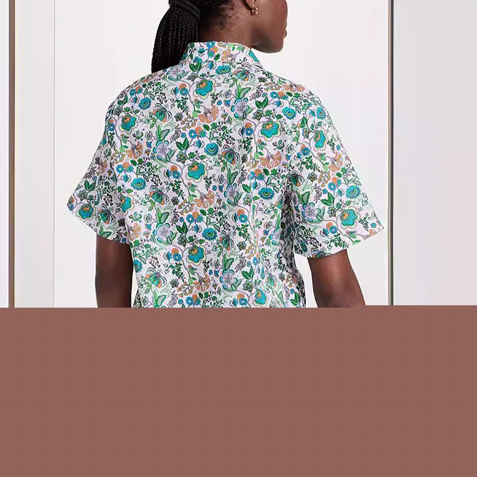 thumbnail image 5 of Aloohaidyvio Womens Pajamas Set Notch Collar Soft Sleepwear Pjs Short Sleeve Button Down Nightwear with Long Pants Sizes S, 5 of 5