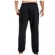 thumbnail image 4 of Pantalones largos para hombre, lisos, informales, con cintura elástica y bolsillos, deportivos, 4 of 8