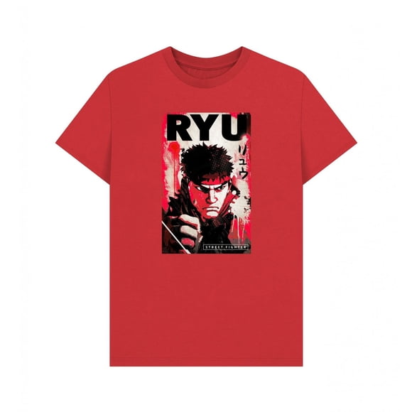 Street Fighter Adult Ryu Kanji T-Shirt