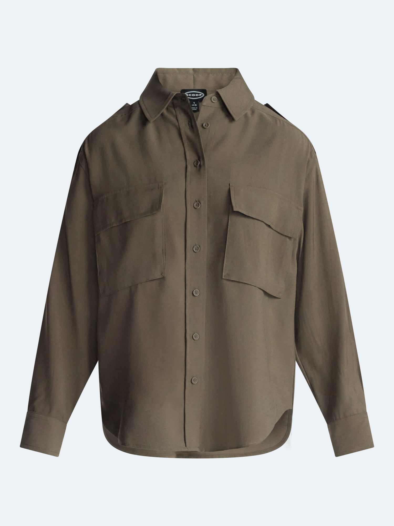 Scoop Women's and Women's Plus Utility Shirt, Sizes XS-4X