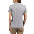 thumbnail image 2 of Women's Cutter & Buck Heather Gray Arizona State Sun Devils Forge Eco Heathered Stretch Tri-Blend V-Neck Blade Top, 2 of 2