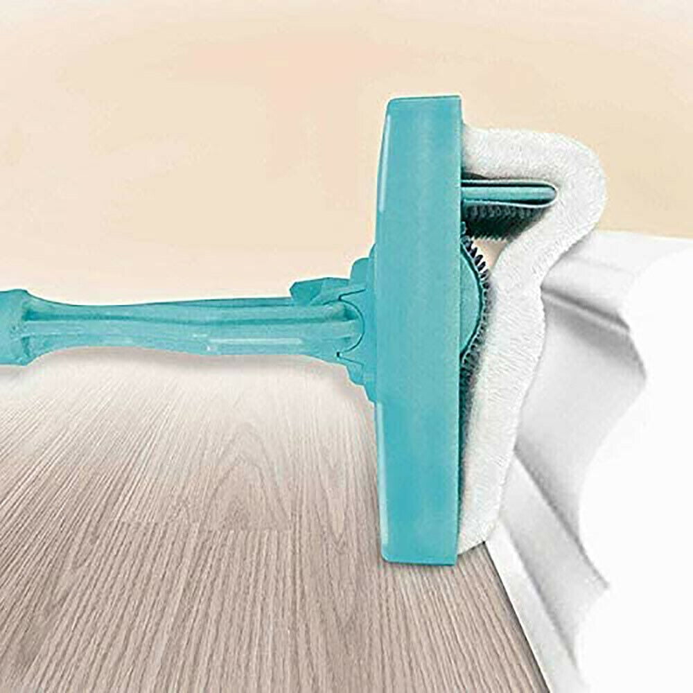 Home Cleaning Tools Baseboard Cleaning Mop Walk Glide Extendable Microfiber Dust Brush Cleaner Flexible Head Design 360 Degree Swivel with 2 extra Reusable Cleaning Pads 