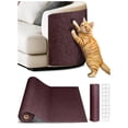 thumbnail image 1 of 2 Alfombrillas para rascar Gatos de 90 x 40 cm, Autoadhesivas y recortables, Ideales para Muebles, sofás o Paredes, y para Cubrir el rascador (marrón)., 1 of 7