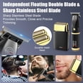 thumbnail image 2 of HIENA PRO Cortapelos y afeitadora de láminas para hombres, cortapelos profesionales inalámbricos con pantalla LCD, recortadora de pelo sin huecos, afeitadora de doble lámina, regalos para hombres, 2 of 5