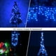 thumbnail image 3 of Cortina de luces LED de 300 LED, 3 mx 3 m, resistente al agua, para interiores y exteriores, decoración para ventanas, bodas, cumpleaños, hogar, color azul, 3 of 5