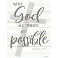 thumbnail image 3 of Boyer, Susie 12x14 Black Modern Framed Museum Art Print Titled - With God All Things Are Possible, 3 of 5