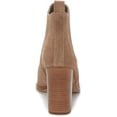 thumbnail image 4 of Vince Camuto Gabeena Tuscan Taupe Suede Block Heel Western Style Ankle Booties (Tuscan Taupe, 11), 4 of 6