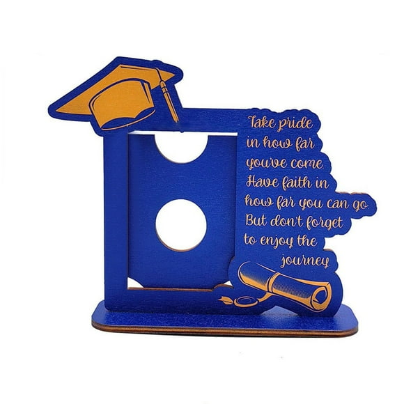 kjfeif Clearance 2025 Graduation Picture Frame Class of 2025 Black Wooden Graduation Photo Frame As Preschool High School College Graduation Gifts Tabletop Display(Blue Black Wooden)