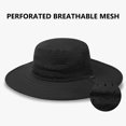 thumbnail image 6 of UPF 50+ Foldable Brim Water-Resistant Sun Bucket Hat with Laser Perforated Mesh Adjustable for Men Women Outdoor, 6 of 7