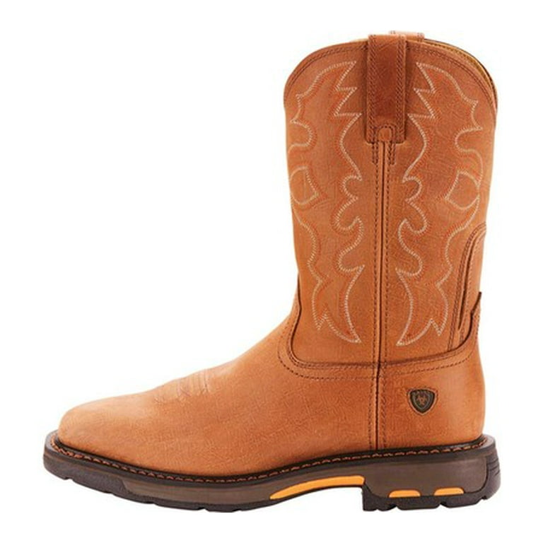 Workhog wide square toe steel sale toe work boot