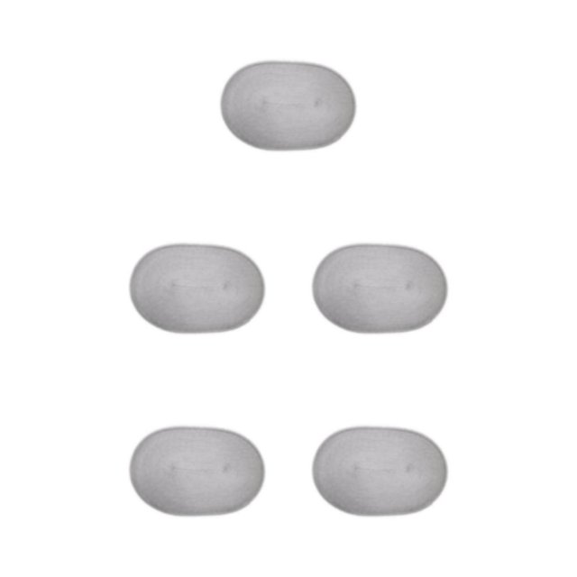relayinert Wide Application Bowl Dish Pad Mat Waterproof And Easy To Clean Place Mat For Dining Table Waterproof Set Place Mat light gray 5Set