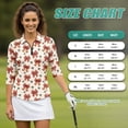 thumbnail image 7 of Uorisanigo Bow Tie Women's Dry-Fit Golf Polo Shirts Size M Casual Comfortable Long Sleeve Golf Polo Shirts Quarter Zip Fashionable 3/4 Roll Sleeve Versatile Workout Tops for Women, 7 of 7