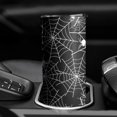 thumbnail image 3 of 20oz Halloween Spider Webs with Spiders Skinny Tumblers Stainless Steel Tumbler with Lid and Straw,Vacuum Insulated Double Wall Travel Tumbler Cups with Cleaning Brush for Coffee,Tea, 3 of 6