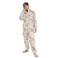 thumbnail image 5 of Cargi Pattern One Piece Pajamas Soft Jumpsuit Cozy Sleep and Play Romper Zipper and Pockets 4T, 5 of 8