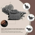thumbnail image 5 of HOMYEDAMIC 23.6" Wide Recliner Chair Modern Ergonomic Single Sofa Recliners on Clearance 2 Cup Holders & Side Pocket Foam Filling Living Room Lounge, 5 of 8