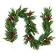 thumbnail image 2 of Northlight Calloway Fir with Berries Artificial Christmas Garland - 7' x 12" - Unlit, 2 of 9