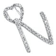 thumbnail image 3 of 10K White Gold Diamond Script Initial N Pendant Heart Bail Charm 0.12 Ct., 3 of 6