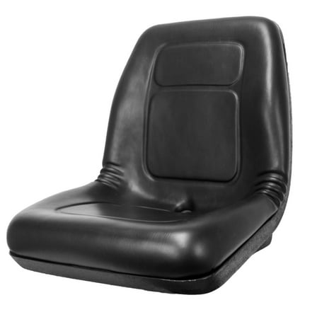 RAParts Black Low Back Seat for Lawn Mowers Tractors Utility Vehicles Heavy Duty Vinyl