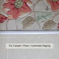 thumbnail image 4 of 6.56ft Vinyl Self Adhesive Overlap Threshold Reducer,flooring Tile Laminate Border Transition Strip,flat Carpet Rug Edging Strips, Fluted Saddle,flexi, 4 of 5