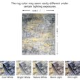 thumbnail image 2 of JV Home Area Rug Elegance Yellow Grey 5'3"x7'3" Washable Carpet Anti Slip, 2 of 7