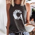 thumbnail image 2 of Vêtements d'Été pour Femmes Mode pour Femmes Été Col Rond Sans Manches Débardeur Décontracté Imprimé, 2 of 6
