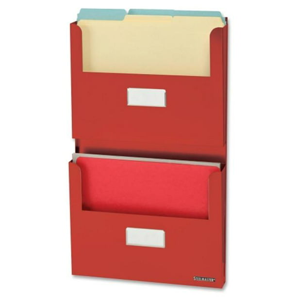 STEELMASTER Soho Collection 27120007 Organisateur à 2 Poches avec Support Rouge