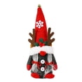 thumbnail image 2 of Jlong Christmas Gnome Plush Elf Decorations -Mrs Xmas Holiday Handmade Scandinavian Tomte for Christmas Decorations - Tiered Tray Decor, Holiday Presents, Home Office Table Decorations, 2 of 9