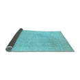 thumbnail image 2 of Ahgly Company Indoor Square Oriental Light Blue Industrial Area Rugs, 5' Square, 2 of 4