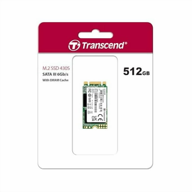 Transcend MTS430S 512GB M.2 2242 SATA III SSD with Dram Cache, Up