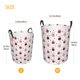 thumbnail image 3 of Fotbe cute cat hearts Cesto de Ropa con Asas, Cesto Impermeable de Gran Capacidad, Bolsa de Lavado para Dormitorio, Cesto de Ropa con Ruedas y Asas-Small, 3 of 6
