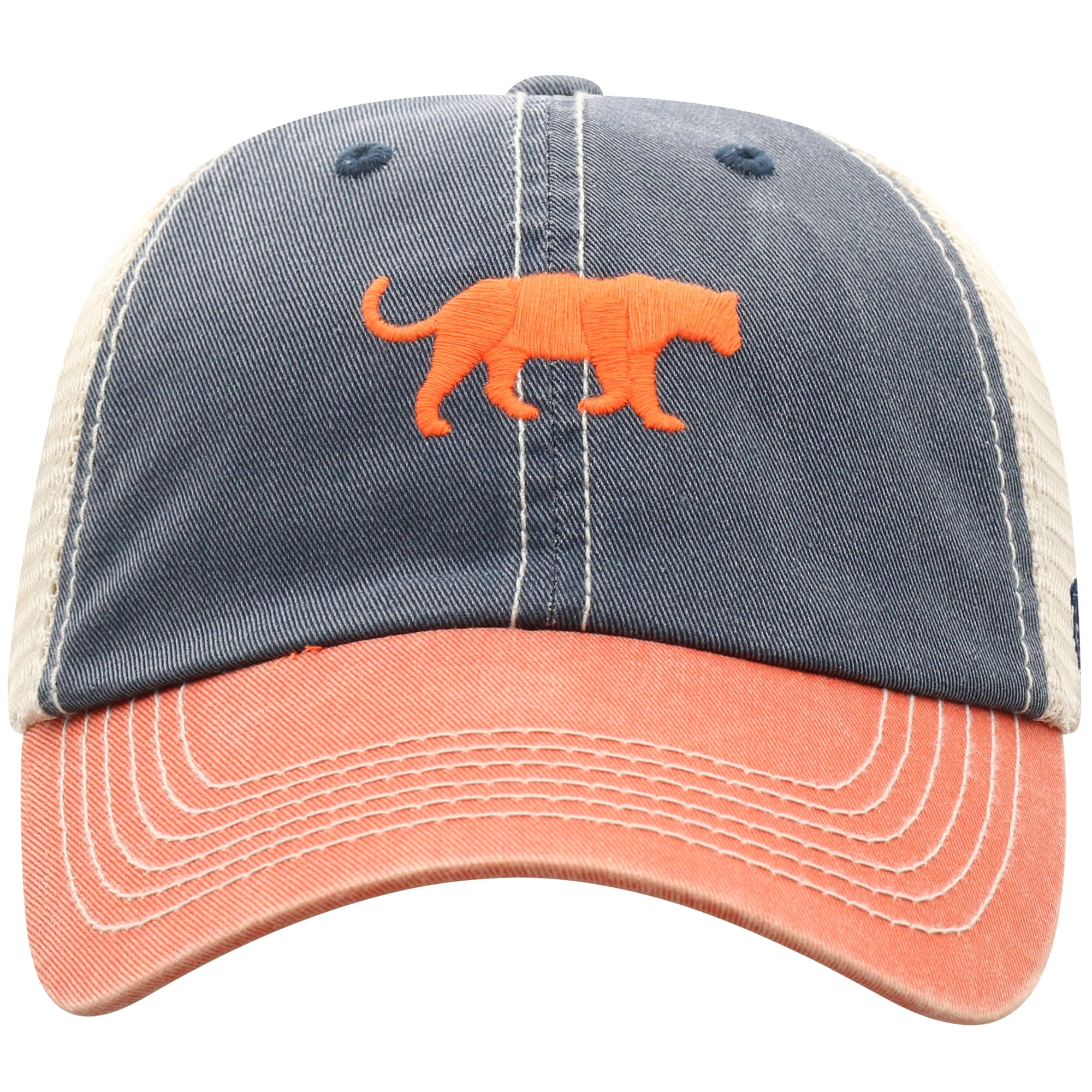 Men's Top of the World Purple Clemson Tigers Off Road Three-Tone Vintage Adjustable Trucker Hat