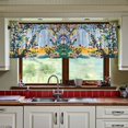 thumbnail image 3 of Yayeee Kitchen Curtains Tier Set of 2 Light Filtering 57"x24" Over Sink Window Panels, Colorful Leaves, 3 of 7