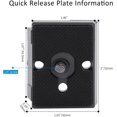 thumbnail image 4 of ERDS-2 PCS Quick Release Plate Tripod Camera for Manfrotto Mount Plate 200pl-14 RC2 Cameras Tripod Head, 4 of 4