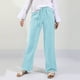 thumbnail image 4 of WILLBEST Pantalones Casuales para Mujer, Anchos, Largos, con Cordón, Cintura Elástica, Pantalones Casuales de Pierna Lisa para Mayor Comodidad y Estilo. Extra Grande, 4 of 6