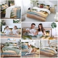 thumbnail image 5 of Queen 4 Piece Bedding Set Summer Palm Trees Ocean Waves Soft Breathable Duvet Cover and Pillowcase, Seaside Beach Sky Duvet Cover Set Bed Sheets for Bedroom Dormitory Guest Room, 5 of 9