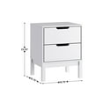 thumbnail image 4 of Emma + Oliver Kids Double-Drawer Night Stand with White Solid Wood Frame, Side Table for Kids Bedroom, 4 of 10