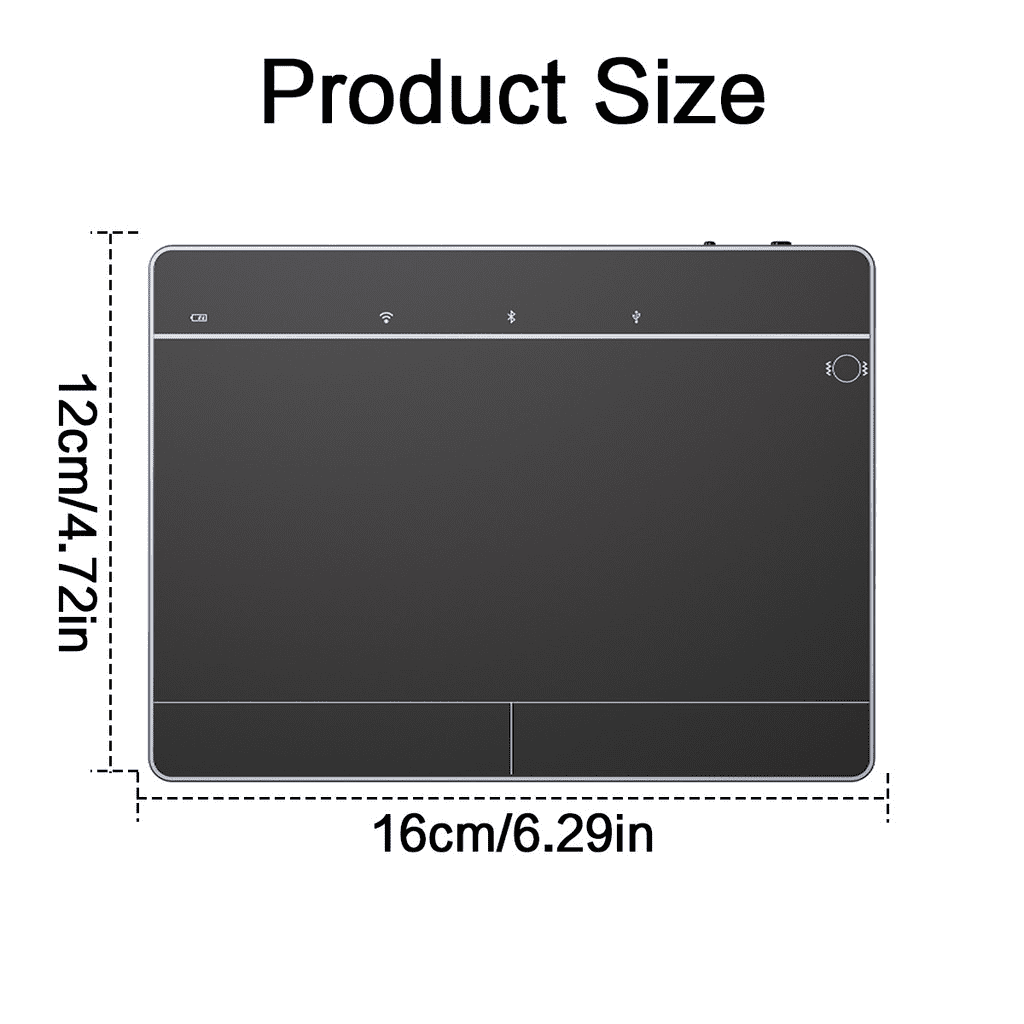 JOMAA Wireless Bluetooth Trackpad Mouse for Windows 10/11 Large High-Precision Touchpad Mouse with Left and Right Click