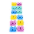 thumbnail image 1 of Contact Lenses Cases Flat Ribbed Extra Deep Well - Assorted, 12 Pack Mix, 1 of 4