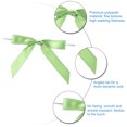 thumbnail image 3 of Unique Bargains 50Pcs Mini Ribbon Bow 3.5' Twist Tie Mini Fabric Satin Ribbon Flower Bows Craft DIY Sewing Bows Light Green, 3 of 5
