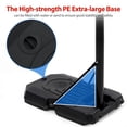 thumbnail image 4 of Basketball Hoop Goal with 44" Backboard and 10 Feet Adjustable Height Portable Basketball System Stand Basket with Removable Edges, Durable Easy to Assemble, for Adult Yard Indoor and Outdoor Use, 4 of 7