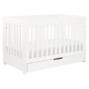 Babyletto Mercer 3-in-1 Convertible Crib with Toddler Bed Conversion Kit - White