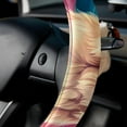 thumbnail image 5 of Alpaca 14.5 Inch Printing PVC Leather Car Wheel Cover Steering Wheel Cover Auto Accessories, 5 of 6