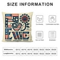 thumbnail image 5 of Pillow Covers Truck Love Gnome of July Throw Pillow Cases Independence Quotes Decorative Cushion Covers for Sofa Couch Linen, 5 of 5