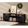 thumbnail image 3 of WAMPAT Accent Storage Cabinet with Drawers for Living Room, Dining Room, Kitchen，Buffet Cabinetand with Open Shelf, 3 of 6